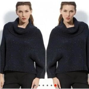 Theory cowl neck wool / cashmere sweater size P